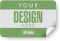 Custom Personalized Labels - Rectangle 5"x3" With Any Design, Image, Logo, Text - Thank You Stickers for Business, 100 Labels