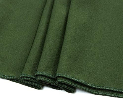 VDS Pack of 150 PCS | Olive Green | Spandex Chair Sashes Bows Without Buckle | Stretch Elastic Banquet Universal Folding Chair Band Tie with for Wedding Party Conference Celebration Event Decoration