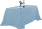 Ascoza 2pack 90x156 Inch Blue Mist Rectangular Tablecloth 8 Feet Table Cloth in Polyester Fabric for Wedding/Banquet/Restaurant/Parties