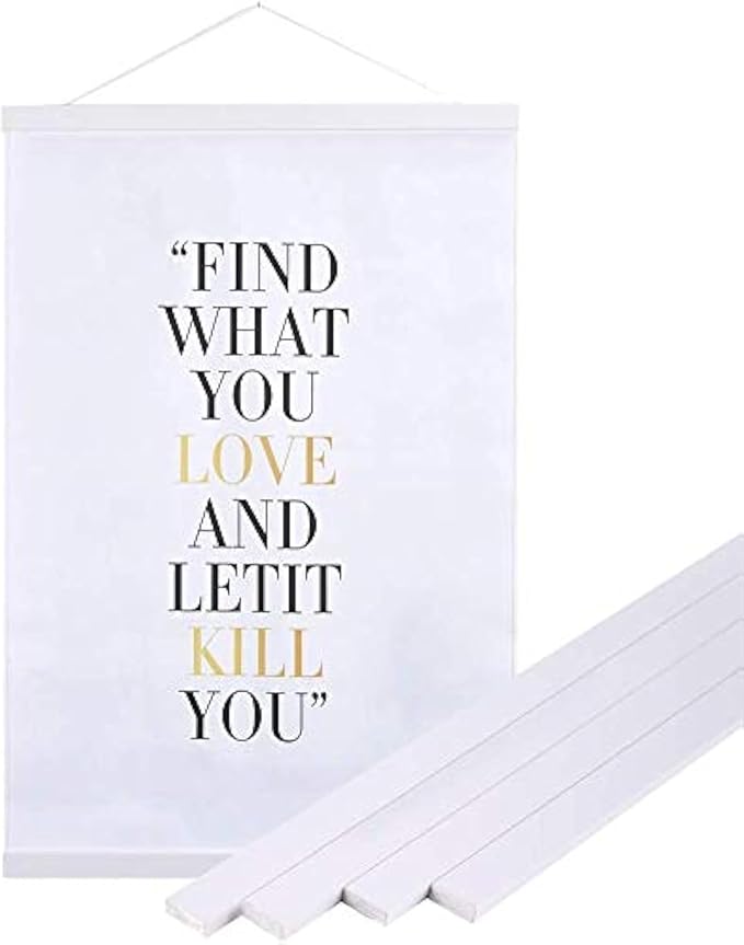 30x20 30x40 30x30 Poster Frame, Magnetic Light Wood Wooden Frame Hanger for Photo Picutre Canvas Artwork Art Print Wall Hanging (1 Pack, 30", White)