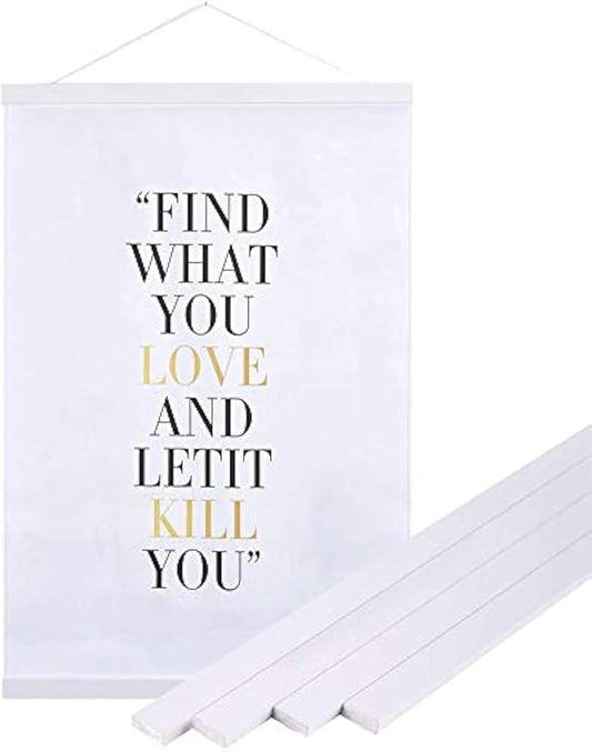 30x20 30x40 30x30 Poster Frame, Magnetic Light Wood Wooden Frame Hanger for Photo Picutre Canvas Artwork Art Print Wall Hanging (1 Pack, 30", White)