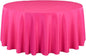 LTC LINENS Fuchsia Round Tablecloth 120 Inch for 60 Inch Round Table - Washable, Wrinkle Resistant Polyester Fabric Cloth for Wedding, Party