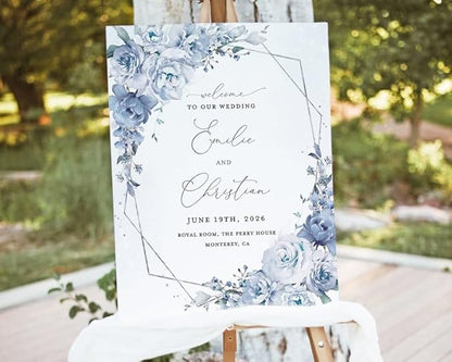 Sage Wedding Welcome Sign Template | Printable Greenery Gold Welcome Sign | Eucalyptus Wedding Welcome Board | Wedding Signs for Ceremony