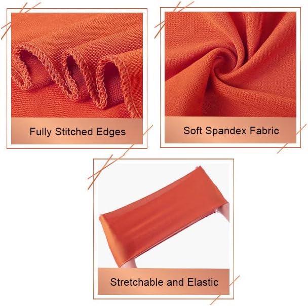 VDS Pack of 200 PCS | Champagne | Spandex Chair Sashes Bows Without Buckle | Stretch Elastic Banquet Universal Folding Chair Band Tie with for Wedding Party Conference Celebration Event Decoration