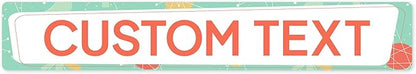 Custom Sign, Custom Street Sign, 11 Font Colors, 13 Font Styles, 4 Hole Options, 22 Sizes, 6x36 Inches, Rust Free DiBound, Fade Resistant, Made in USA by My Sign Center (Mid-Century Modern 2)
