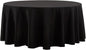 Round Tablecloth 2 Pack 90 Inch Black Tablecloths Washable Decorative Linen Polyester Table Clothes Cover for Dining Table Banquets Buffet Parties and Wedding
