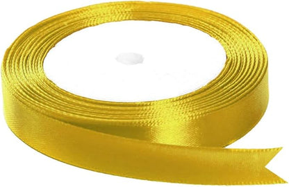 Aokbean 100 Pack Mini Pillow Candy Box Small Gift Boxes with 50 Yards Ribbon for Christmas Wedding Party Favor Gift, Jewelry or Soap Packaging (Gold)