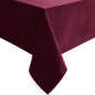 Hiasan Small Tablecloth for Square Tables - Waterproof and Spillproof Washable Christmas Fabric Table Cloth for Dining Room Kitchen Party (Burgundy, 40 x 40 Inch)