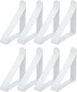 uxcell 8 Pack Tablecloth Clips, Stainless Steel Table Cloth Cover Clamps, 2.56" x 2.68" Windproof Holder Clips for Home Party Picnic Wedding Camping Dining Tables, White