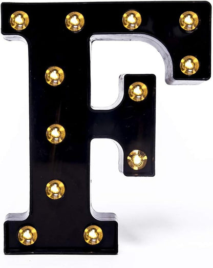 Foaky Black LED Marquee Number Lights Sign Light Up Marquee Number Lights Sign for Night Light Wedding Birthday Party Battery Powered Christmas Lamp Home Bar Decoration