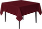 sancua Small Square Tablecloths 36x36 Inch - Burgundy Table Cloth for Square or Round Tables, Washable Polyester Fabric Table Cover for Christmas Nightstand End Bedside Tables