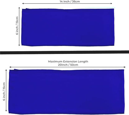 MDS Pack of 10 Spandex Chair Sashes Bows Elastic Stretch Dining Chair Bands Ties Without Slider Buckle Universal fits for Wedding Baby Shower Birthday Party Banquet Event Decoration - Royal Blue