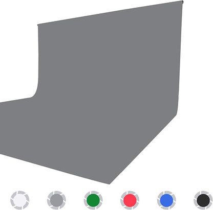 ISSUNTEX 5X6.5 ft Gray Background Backdrop,Photo Studio,Collapsible High Density Screen for Video Photography and Television