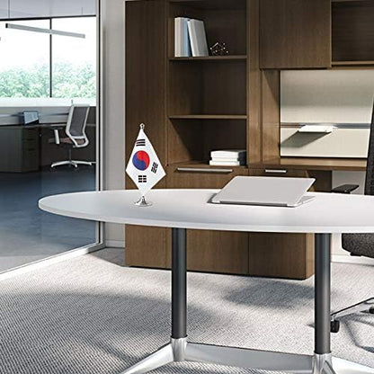South Korea Flag South Korean Flags, Small Mini South Korean Desk Flag, Used for Table Office Classroom Home Patriotic Events Decorations