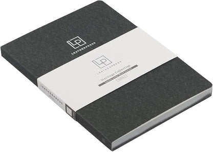Luxury Leather Refillable Journal/Writing Notebook for Men & Women, Reusable Full-grain Leather Cover, 120gsm Thick Paper, Blank, Dotted, Lined Refills