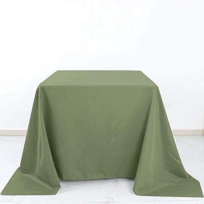 Efavormart 90" Eucalyptus Dusty Sage Wholesale Linens Polyester Square Linen Tablecloth for Kitchen Dining Catering Wedding Birthday Party Events