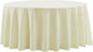 Round Tablecloth 2 Pack 90 Inch Ivory Tablecloths Washable Decorative Linen Polyester Table Clothes Cover for Dining Table Banquets Buffet Parties and Wedding