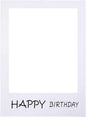 LUOEM Happy Birthday Party Frame Photo Prop Birthday DIY Paper Picture Frame Cutouts Photo Booth Props for Party Supplies