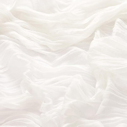 MLMW 3 Pack Ivory White Table Runner Cheesecloth Boho Gauze Rustic Cheese Cloth Table Runner 160 inch Sheer 13.3ft for Thanksgiving Wedding Party Baby Bridal Shower Birthday