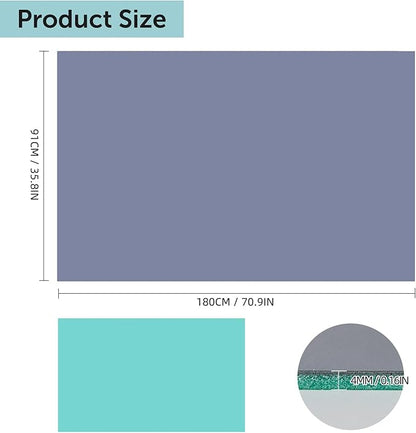 Dance Floor Mat Ballet Dance Floor Heavy-Duty 4MM PE Practice Floor for Ballet, Jazz, and Pop Portable and Non-Slip Dance Flooring for Adults and Kids