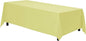 Gee Di Moda Rectangle Tablecloth - 90 x 132 Inch Yellow Table Cloth for 6 Foot Table with Floor-Length Drop - Heavy Duty Washable Fabric - 6 Ft Buffet Table, Holiday Party, Wedding & Baby Shower