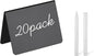 20 Pack 4"x3"Mini Chalkboard Signs for Chalk Sign for Food - Party - Buffet - Table Sign Chalkboard - Wedding - Bakery - Small Chalkboard Sign - Mini Chalkboard Signs for Food