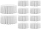 Round Tablecloth 132 Inch 10 Pack White Tablecloths Washable Decorative Linen Polyester Table Clothes Cover for Dining Table Banquets Buffet Parties and Wedding