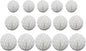 15pcs Honeycomb Ball Decorations - 4' 6' 8' Tissue Pom Pom Hanging Balls for Parties, Baby Showers, Birthdays & Weddings (White)