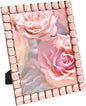 Isaac Jacobs Decorative Sparkling Jewel Picture Frame, Photo Display & Home Décor (8x10, Blush)