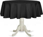 Fitable Black Round Tablecloth 70 inch, Stain and Wrinkle Resistant Washable Polyester Table Cloth for Dining Buffet Parties and Camping
