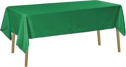 Rectangle Tablecloth 60x102 inch Washable Polyester Fabric Table Cloth for Wedding Party Dining Banquet Decoration（60x102, Emerald）