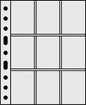 Ursae Minoris 9 Pocket Polypropylene Pages for Up to 450 Sports/Trading Cards Standard Format 50 Pack