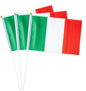 Italy Flag Italian Flag, Small Mini Handheld Italy Flags on Stick, Ideal for Party Parades Sports Events Patriotic Festival Decorations