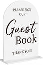 Wedding Guest Book Sign, Photo Guest Book Sign Desk Decor, Wedding Engagement Bridal Shower Reception Party Table Desk Acrylic Decor