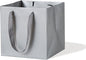 Silver Gray Paper Gift Bag 10 in Paper Gift Box Large Square Bottom Kraft Paper Bags with Handles for Wedding Baby Shower Birthday Party (Silver Grey, 10 x 10 x 10 in, 10 CT)