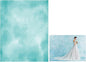 6.5x10ft Aqua Abstract Solid Photography Backdrops Gradient Portrait Photo Booth Background for Photographyer