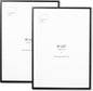 Opposite Wall - 50x70 cm - Black Oak Wood Picture Frame - Lightweight, Versatile & Shatterproof - Wall Hanging Photo or Poster Frame - 19 3/4 x 27 1/2 in - 2 Pack