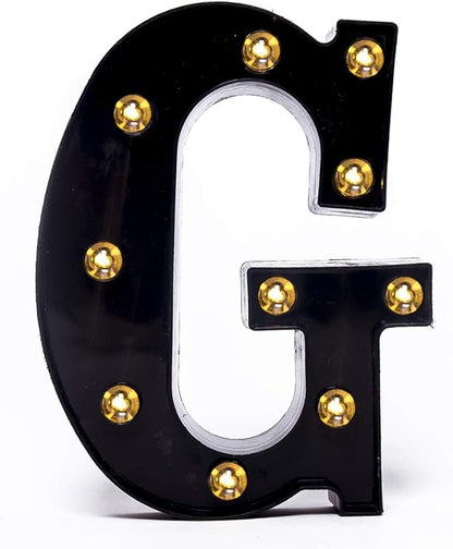 Foaky Black LED Marquee Number Lights Sign Light Up Marquee Number Lights Sign for Night Light Wedding Birthday Party Battery Powered Christmas Lamp Home Bar Decoration