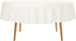 Ascoza 12pack 70 Inch Ivory Round Tablecloth in Polyester Fabric for Wedding/Banquet/Restaurant/Parties