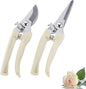 Leize Flower Scissors Set, 2 Pack Premium Thickened Stainless Steel Floral Shears, Strong Pruner for Flowers, Branches and Leaves, Upgrade