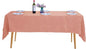 Ascoza 2pack 60x102 Inch Dusty Pink Rectangular Tablecloth 6 Feet Table Cloth in Polyester Fabric for Wedding/Banquet/Restaurant/Parties