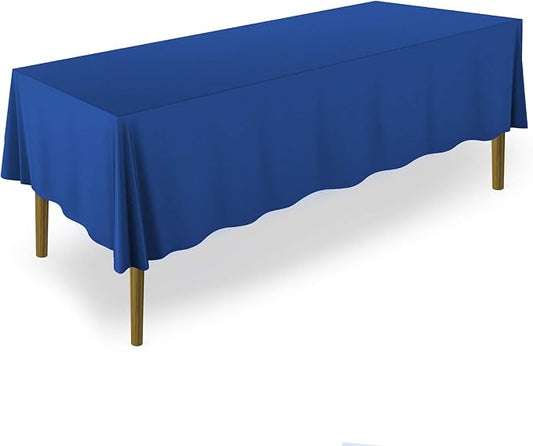 Lann's Linens - 10 Premium 70" x 120" Tablecloths for Wedding/Banquet/Restaurant - Rectangular Polyester Fabric Table Cloth - Royal Blue