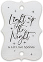Summer-Ray 50pcs Light up The Night & Let Love Sparkle Wedding Sparkler Tags (White)