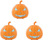 Fog Machine with LED RGB Lights, 800W Halloween Fog Machine with Remote Control, Pumpkin Smoke Machine 12 Colors Lighting Effect for Halloween Band DJ Show Club Outdoor Camping, 3 Pack