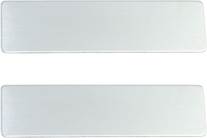 2pcs Stainless Steel Silver Custom Name Tags with Pin or Magnet Adhesive Tape,Personalized,Customizable Name Tags,Custom Metal Name Tag for Employee,Workers,Cops, Nurses(Silver x 2)