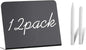 12 Pack Mini Chalkboard Signs - 4"x3" for Food, Party, Buffet, Wedding & Bakery