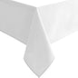 Hiasan White Rectangle Tablecloth - Waterproof Washable Polyester Fabric Table Cloth for Party, Wedding, Banquet and Restaurant, 90 x 132 Inch