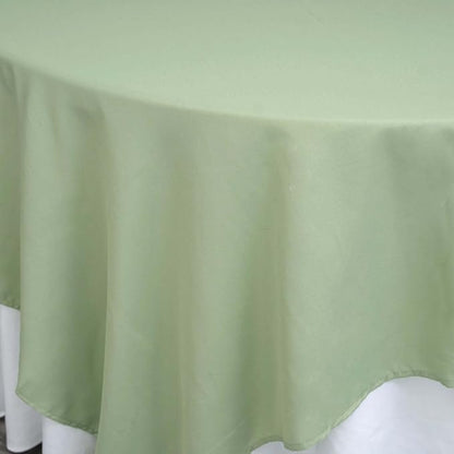 Efavormart 90" Sage Green Wholesale Linens Polyester Square Linen Tablecloth for Kitchen Dining Catering Wedding Birthday Party Events