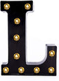Foaky Black LED Marquee Number Lights Sign Light Up Marquee Number Lights Sign for Night Light Wedding Birthday Party Battery Powered Christmas Lamp Home Bar Decoration