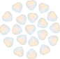 PATIKIL 20 Pcs Natural Heart Shaped Crystal Stone, 0.6 Inch Mini Polished Love Gemstone Crystal, Pocket Rock Engraved Worry Stones for Women Gifts Meditation, AB White